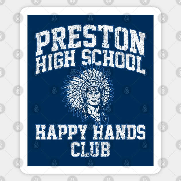 Preston High School Happy Hands Club Sticker by huckblade